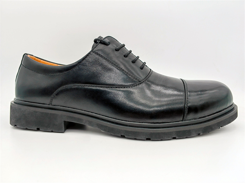 GH-OX01 Steel-Toe High-Shine Executive Oxford Dress Safety Shoe - GUANGHE Safety Footwear OEM Jinjiang