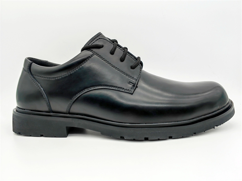 GH-OX02 Classic Full-Grain Leather Derby Work Shoe with 200J Steel Toe - GUANGHE Safety Footwear OEM Jinjiang